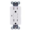 Store Brand 15 Amp GFCI White Receptacle 43684